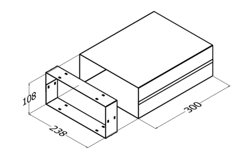 Single Motor Duct Length 300mm