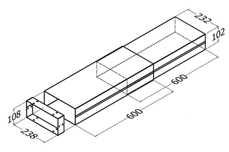 SINGLE MOTOR DUCT LENGTH EXTENSION
