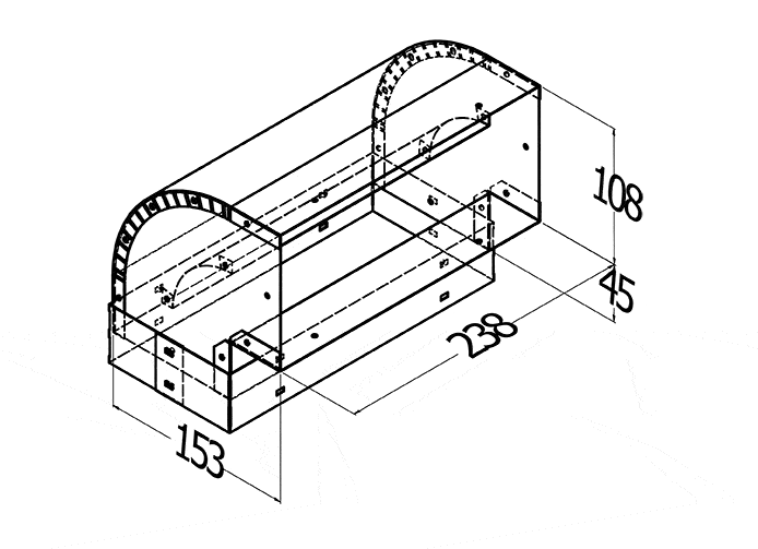 HORIZONTAL BEND SINGLE MOTOR 90?