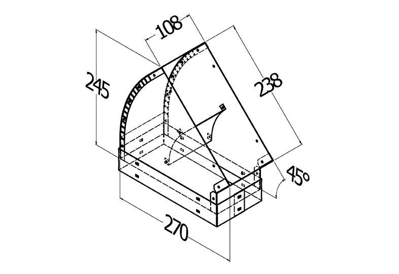 VERTICAL BEND SINGLE MOTOR 45?