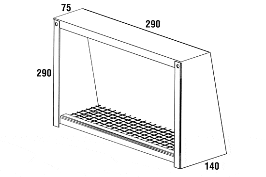 WALL VENT COVER TO SUIT REAR REGISTER KIT FOR 6/7/900H