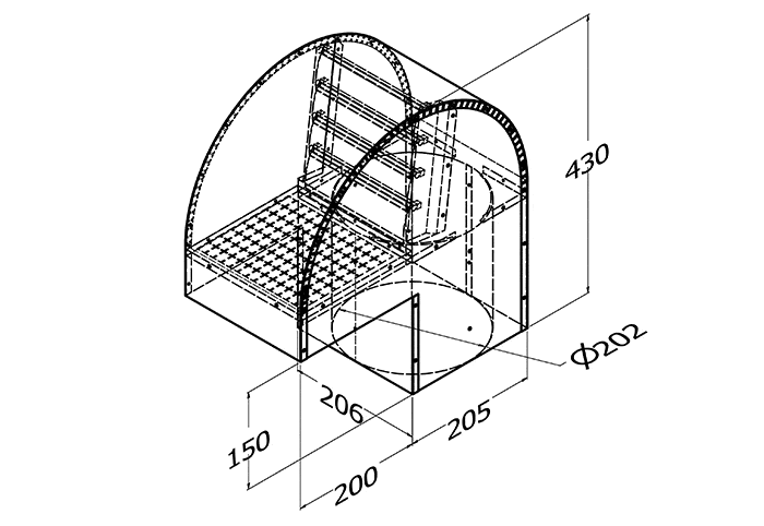 BACK DRAFT ROOF COWL SINGLE MOTOR 200? STAINLESS STEEL