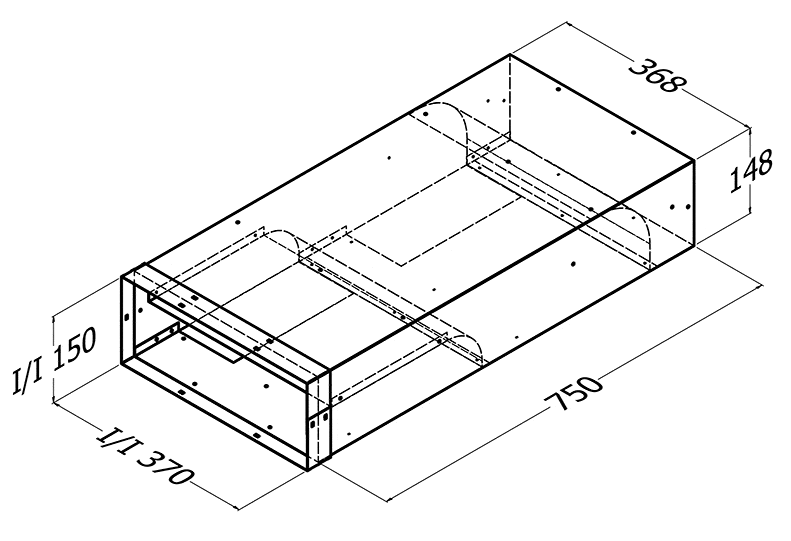 DUCT DIRECTOR TWIN MOTOR HORIZONTAL LEFT