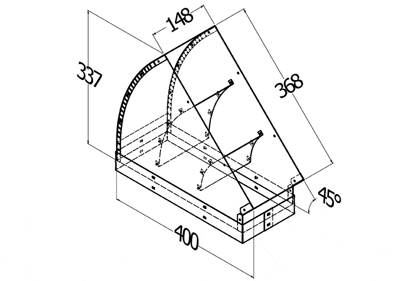 VERTICAL BEND TWIN MOTOR 45?