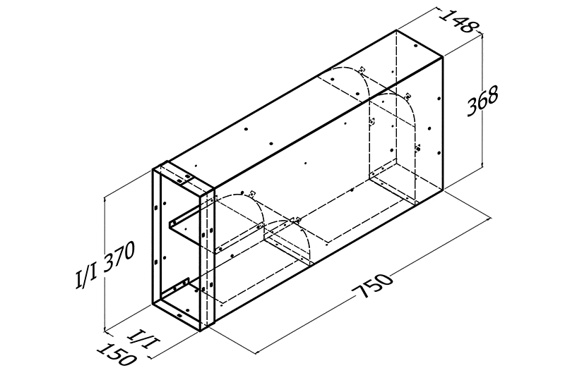 DUCT DIRECTOR TWIN MOTOR VERTICAL LEFT