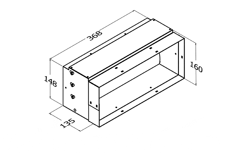 BACK DRAFT DAMPER TWIN MOTOR DL-2