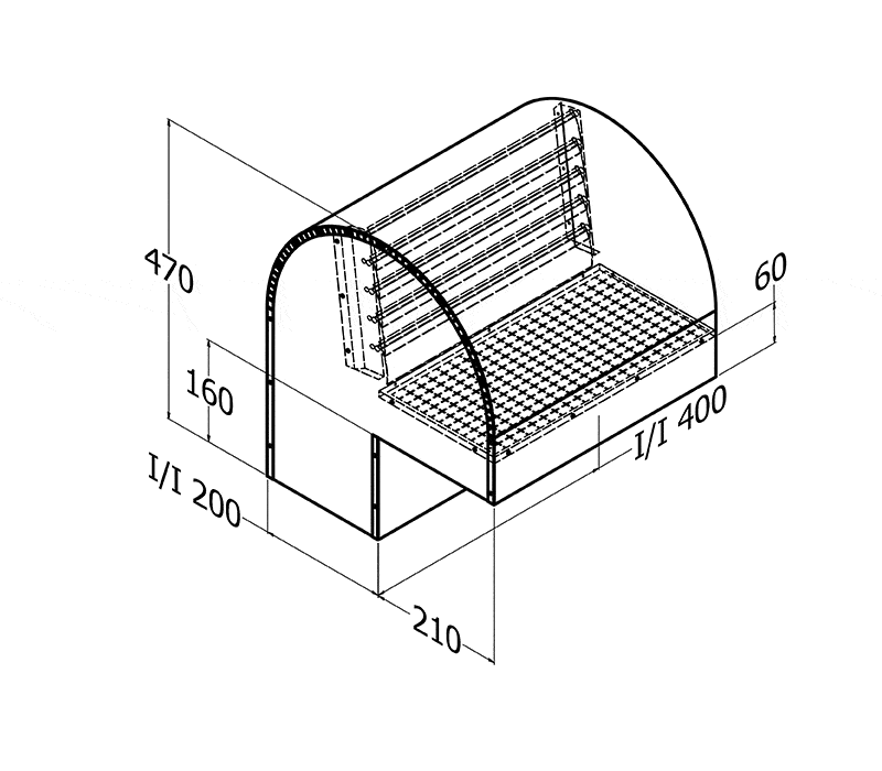 BACK DRAFT ROOF COWL TRIPLE MOTOR 445M2 STAINLESS STEEL