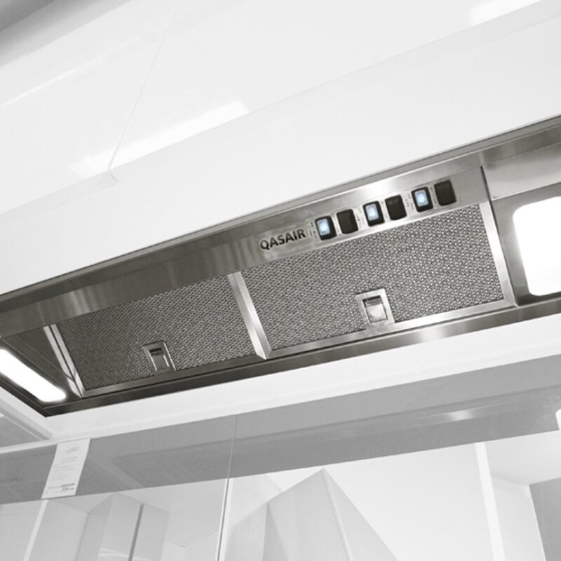 900mm Single Motor Undercupboard Rangehood, Back Ducted, LED Lights