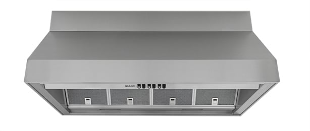 1000mm Twin Motor Wall mounted Rangehood, Back Ducted, LED Lights