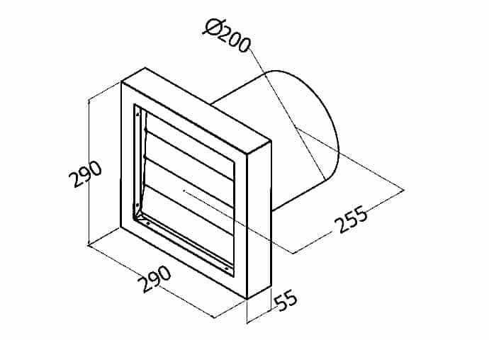 BACK DRAFT WALL VENT TO SUIT 200?
