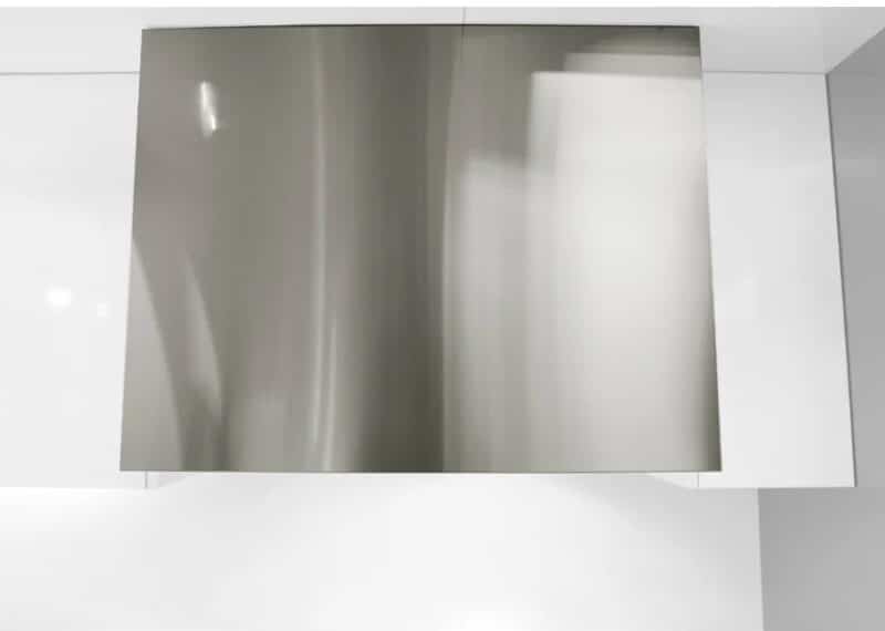 900mm Twin Motor Wall Mounted Rangehood, Back Ducted, LED Lights