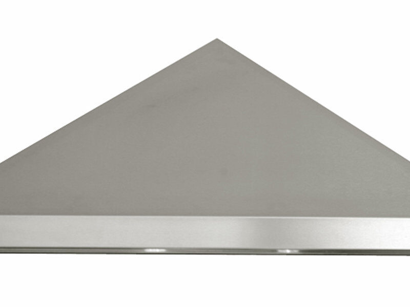900mm Single Motor Wall Mounted Rangehood, Back Ducted, LED Lights