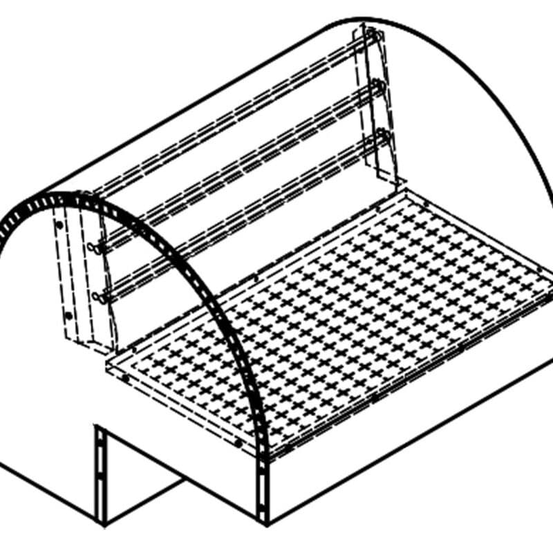 BACK DRAFT ROOF COWL 450X250 STAINLESS STEEL