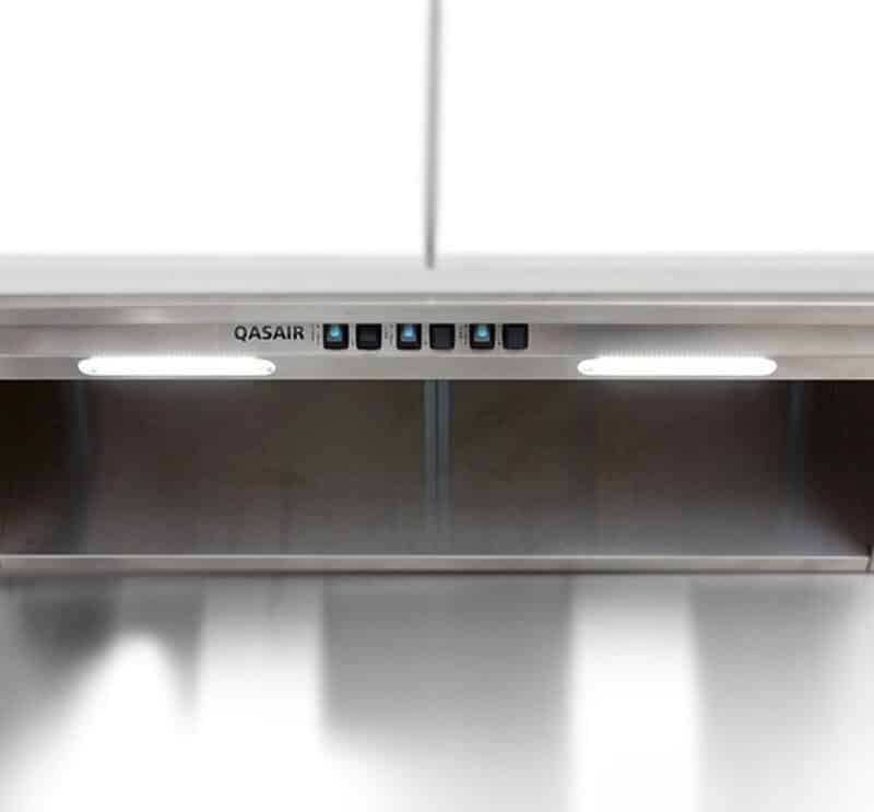 600mm Single Motor Undercupboard Rangehood, Back Ducted, LED Lights
